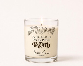 Thank You Mom Candle, Soy Candle Gift for Mom, Mother’s Day Candle, 8.5 oz Scented Gift