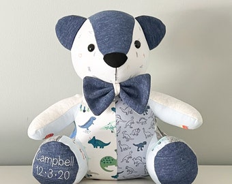 Keepsake Bear, Memory, Clothing, Personalized, Custom, Gift, Baby Shower, Birthday, Sympathy, Graduation, Stuffed Animal, Birth Weight