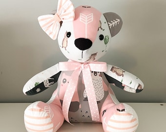 Keepsake Bear, Memory, Clothing, Personalized, Custom, Gift, Baby Shower, Birthday, Sympathy, Graduation, Stuffed Animal, Birth Weight