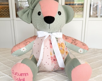 Keepsake Bear, Memory, Clothing, Personalized, Custom, Gift, Baby Shower, Birthday, Sympathy, Graduation, Stuffed Animal, Birth Weight