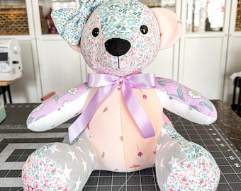 Keepsake Bear, Memory, Clothing, Personalized, Custom, Gift, Baby Shower, Birthday, Sympathy, Graduation, Stuffed Animal, Birth Weight