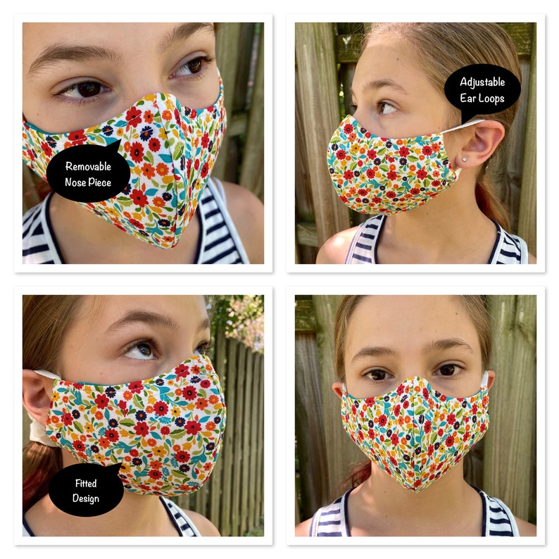 RBG Face Mask W/filter Pocket Cotton 3layer Face Mask Etsy