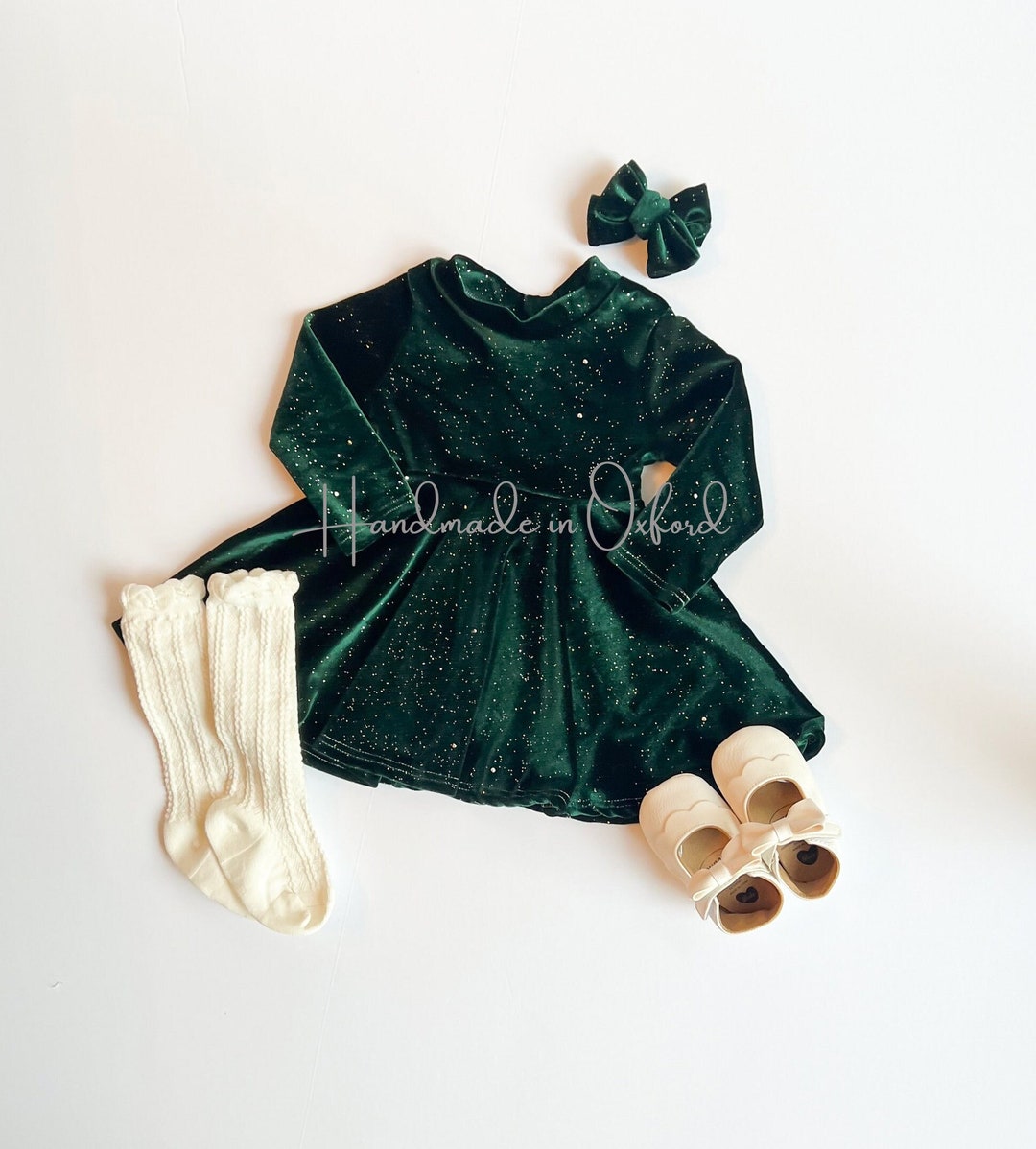 Girls Velvet Sparkle Dress, Christmas, New Years Eve, Valentine's Day