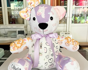 Keepsake Bear, Memory, Clothing, Personalized, Custom, Gift, Baby Shower, Birthday, Sympathy, Graduation, Stuffed Animal, Birth Weight