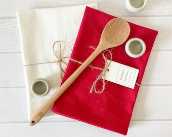 Linen+Cotton Tea Towel|Kitchen Towel|Hand Towel|Natural Hand Towel|Zero Waste|Farmhouse Kitchen|Gifts for Her