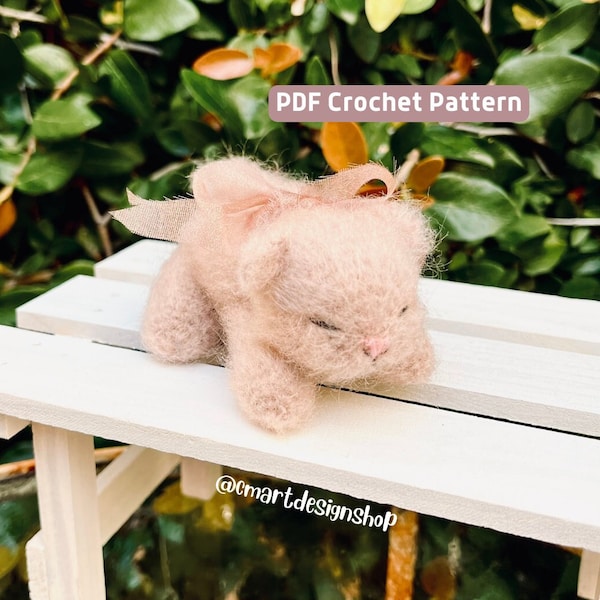 Sleeping Kitten Crochet Pattern - Etsy