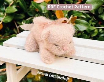 Sleeping Kitten Crochet Pattern