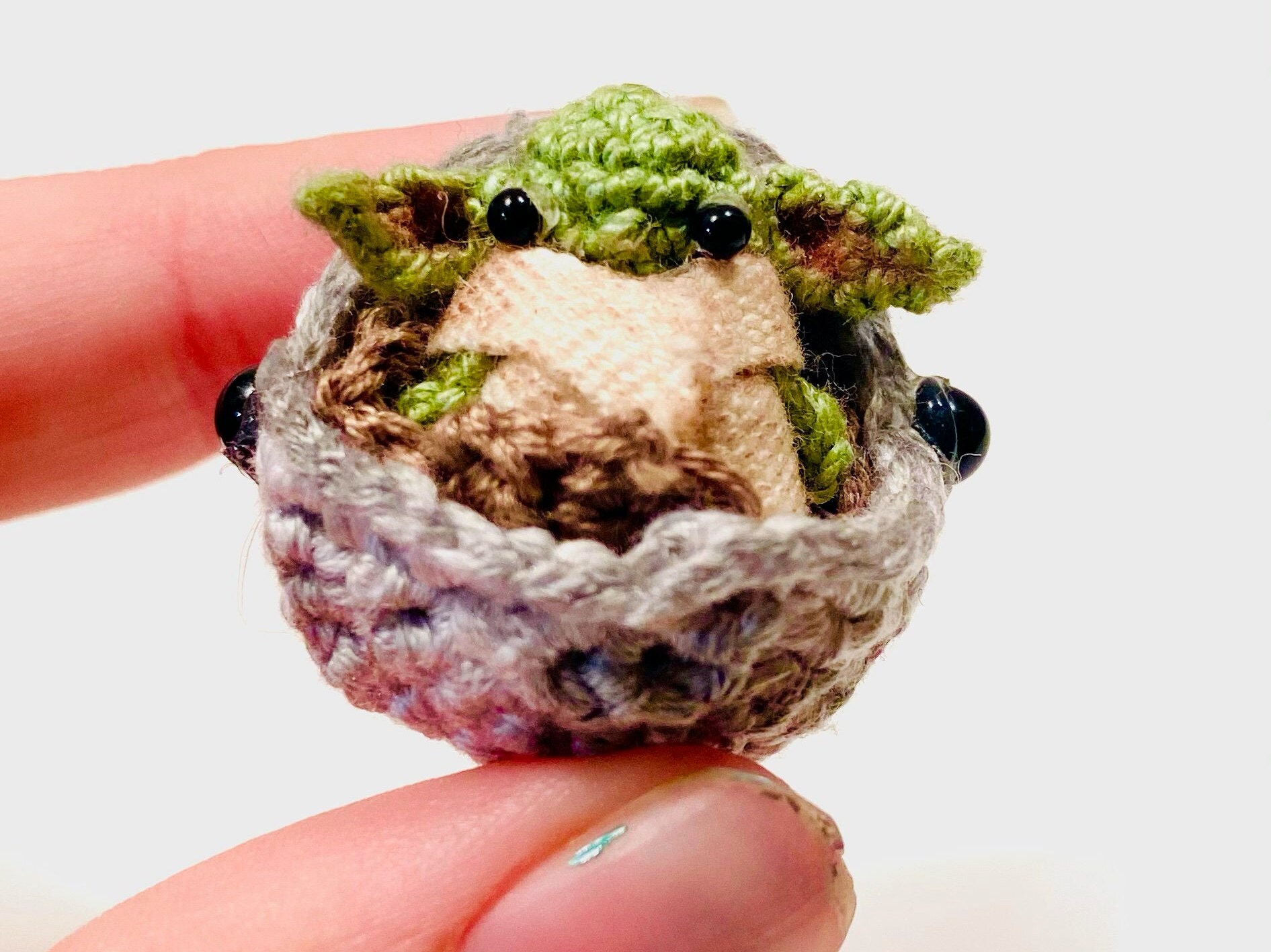 Tiny Baby Yoda Grogu Crochet Pattern Etsy