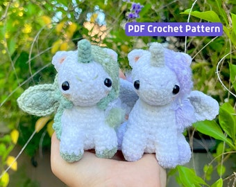 Baby Pegasus and Merhorse Crochet Pattern Bundle