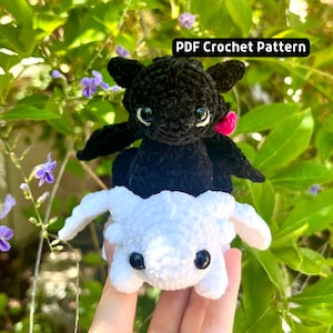 Night Fury and Light Fury Crochet Pattern Bundle