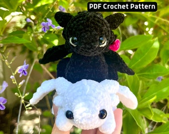 Night Fury and Light Fury Crochet Pattern Bundle