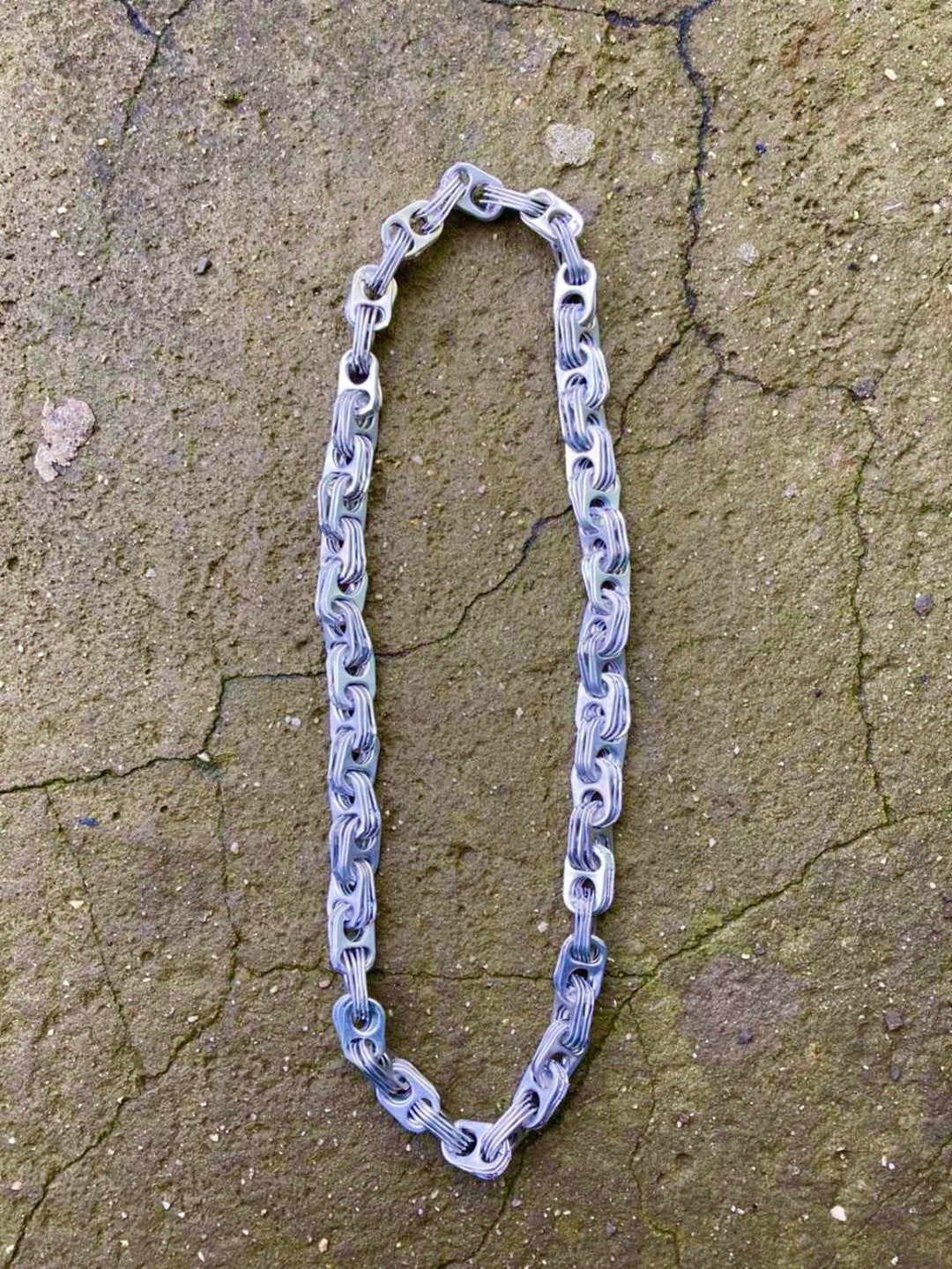 SILVER Can Tab Ring Pull Chain Necklace Etsy