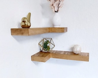 Floating Corner Shelf, Rustic Corner Shelves, Farmhouse, Handmade, Free Shipping, Corner Shelves, Modern Shelf, Wooden Shelf, Custom Sizes