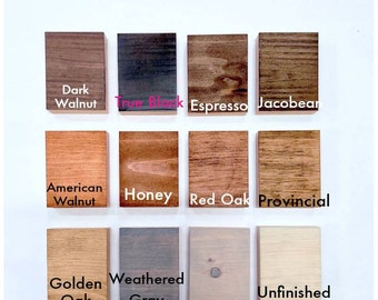 Set of 4 Stain Color Samples
