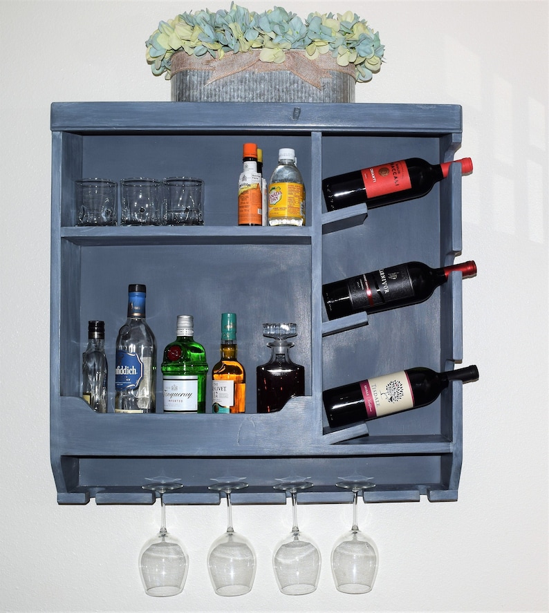 Liquor & Wine Rack Hanging Wine Rack Hanging Liquor ...