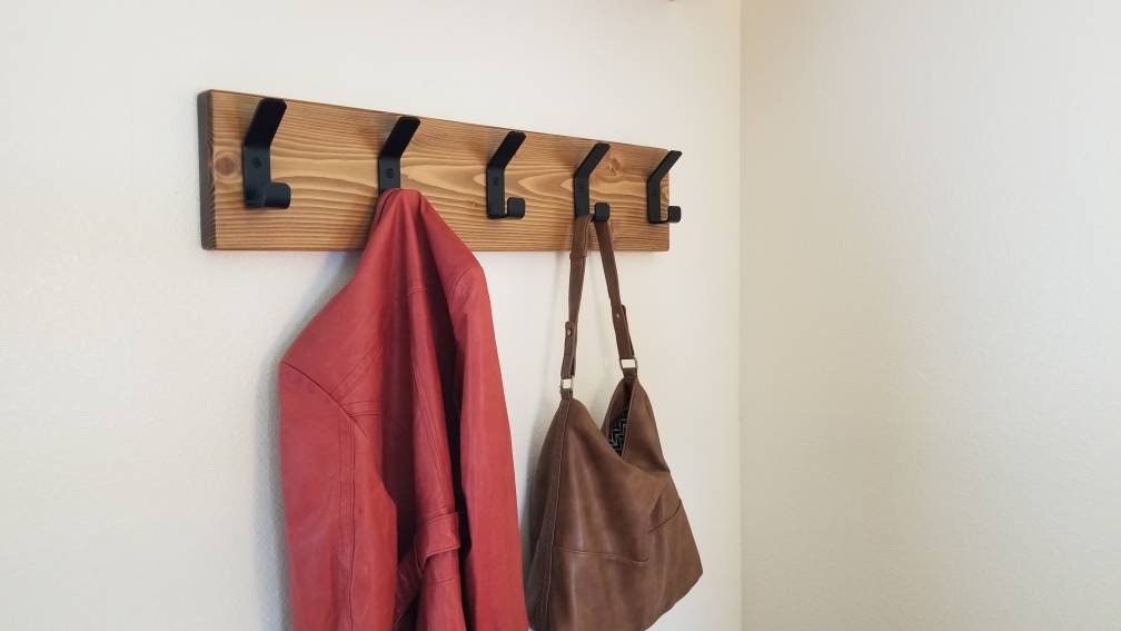 Custom wall mount hanger coat and bag hanger wall mounted Etsy