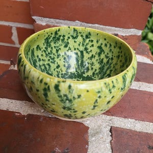 Green Ceramic Bowl - Green Ceramic Dish  - Small Ceramic Bowl - Small Handmade Bowl - Handmade Ceramic Bowl - Handmade Pottery