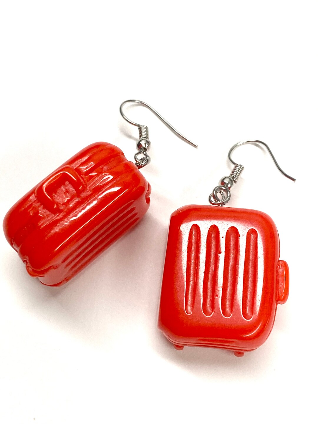 Luggage Hook Earrings Trendy Acrylic Retro Christmas Etsy