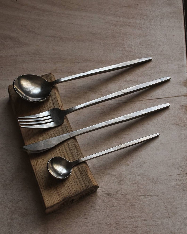 Hand cutlery set. Tableware set. Handmade spoon fork Etsy