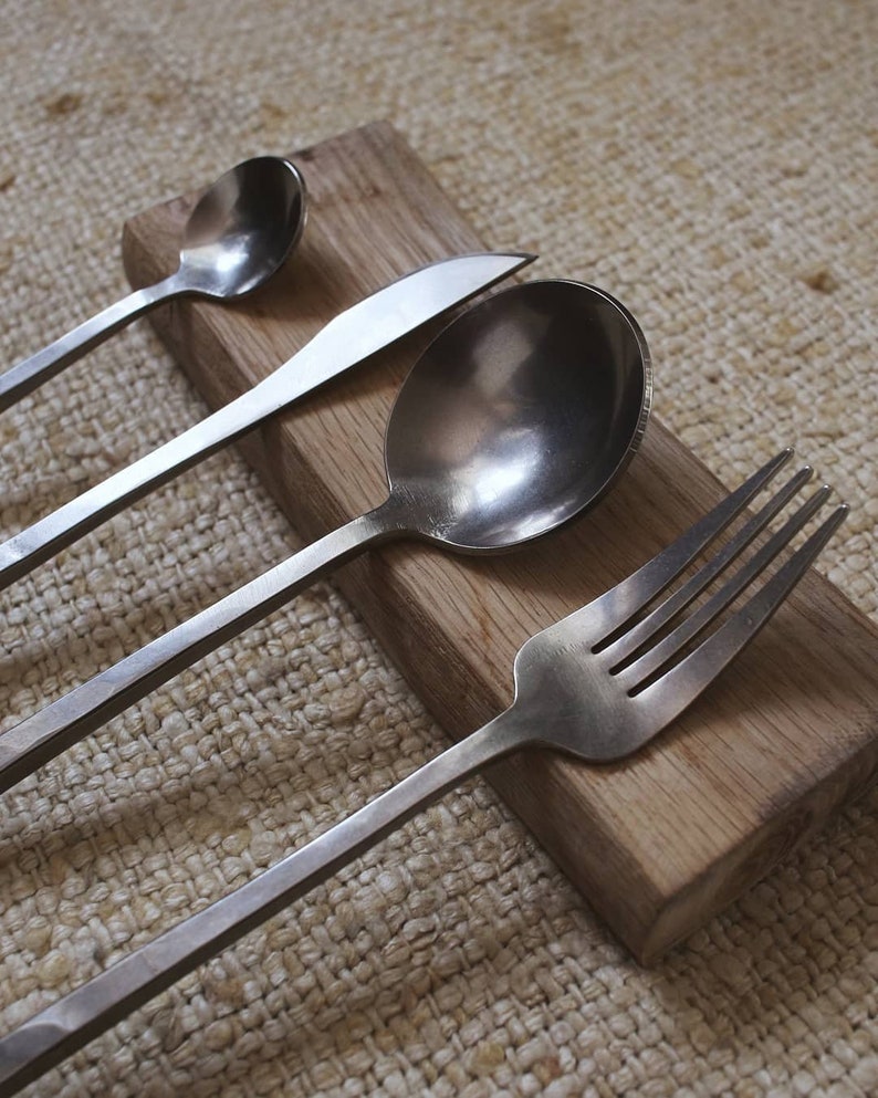 Hand cutlery set. Tableware set. Handmade spoon fork Etsy
