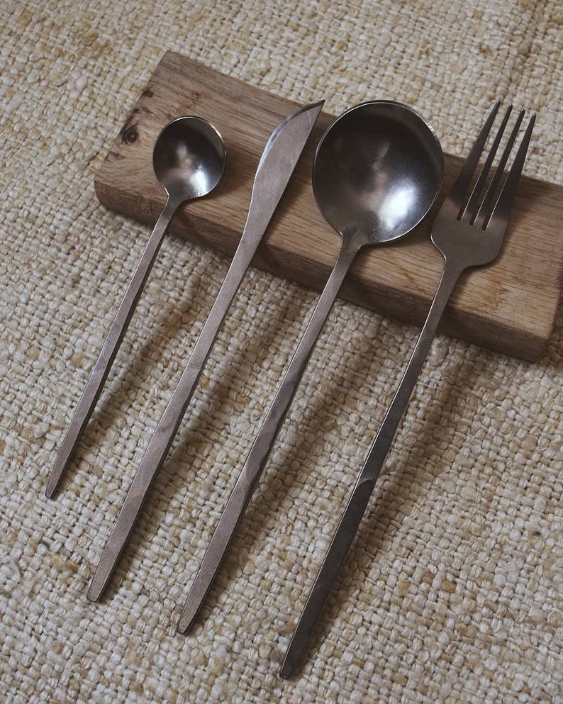 Hand cutlery set. Tableware set. Handmade spoon fork Etsy