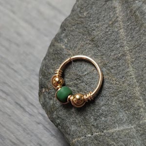 Mini Nose Ring, Cartilage or Nostril, Septum Piercing, Handmade Boho Body Jewelry