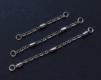 Stainless Industrial Chain, Handmade Alternative Gothic Ear Jacket