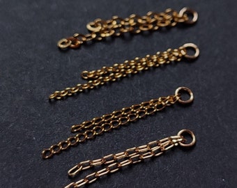 Ear Jacket Chain in 14k Gold Fill, Dainty Dangle Accessory, Add On for Cartilage Piercing, Handmade Alternative Jewelry