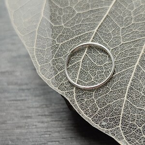 Extra Thin Silver Nose Ring, 22g Recycled Silver Body Jewelry, Seamless Sleeper Hoops, Argentium Earrings image 3