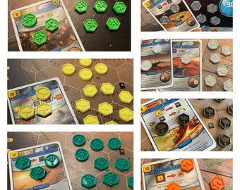 Resource Tokens 85 Piece Set (Upgrade, Animal, Microbe, Floater, Science, Fighter, Camp, Asteroid)