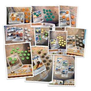 Resource Tokens for Terraforming Mars - 3D Textured Upgrade Sets
