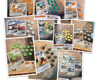 Resource Tokens for Terraforming Mars - 3D Textured Upgrade Sets