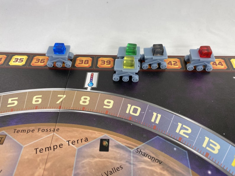 holds player cube RESIN Sojourner Rover TR Track Marker for Terraforming Mars Set of 5