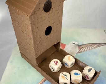 Dice Birdfeeder for Wingspan Game - 3D Textured