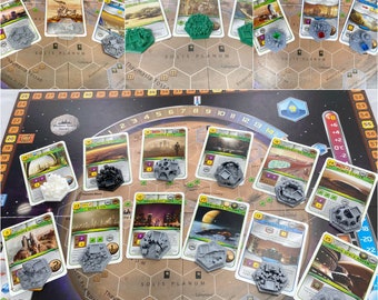 Terraforming Mars City Tiles Upgrade – 3D Textured Set (30 Tiles)