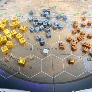 Copper/Silver/Gold Relpalcement Cubes for Terraforming Mars (20-25 cubes) or other Board Games
