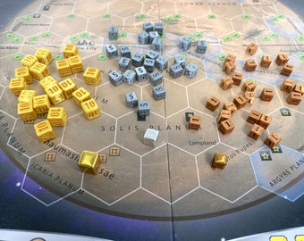 Copper/Silver/Gold Relpalcement Cubes for Terraforming Mars (20-25 cubes) or other Board Games