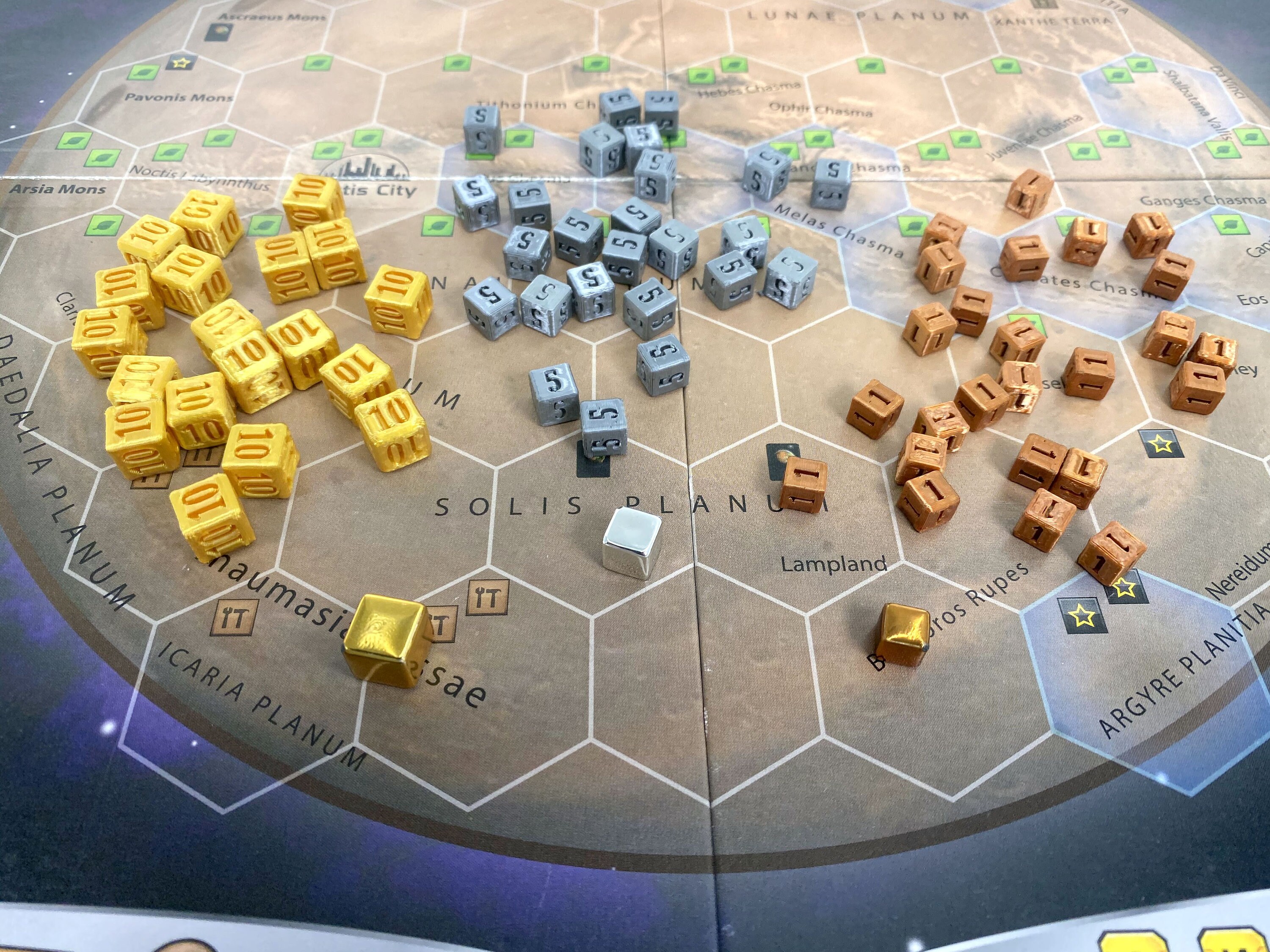 Terraforming mars metal cubes - Etsy 日本