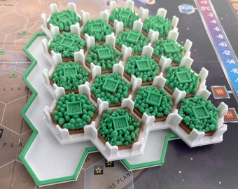 Greenery Tile Organizer Storage for Terraforming Mars - 15mm
