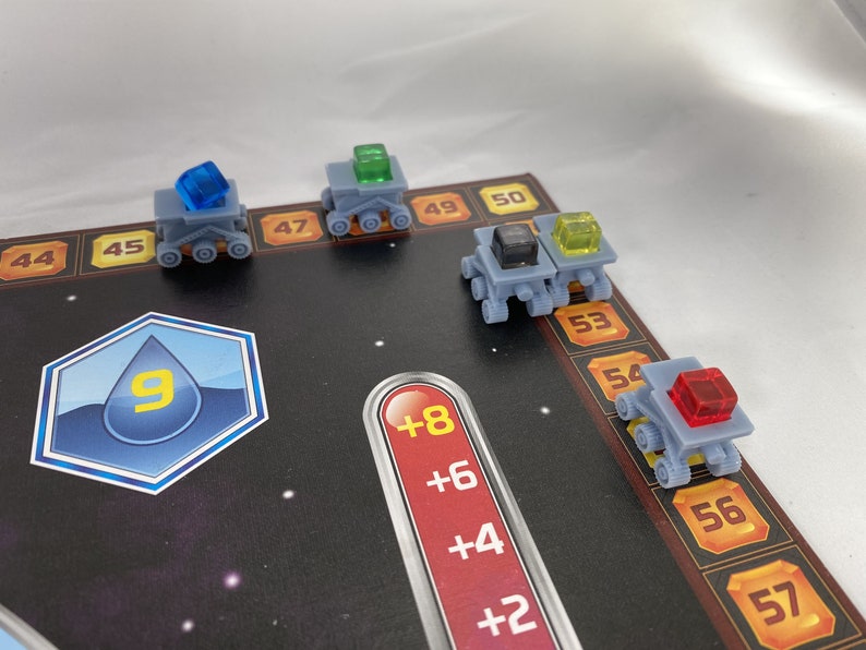 holds player cube RESIN Sojourner Rover TR Track Marker for Terraforming Mars Set of 5