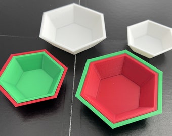 Nesting Game Piece Trays - Tokens, Cubes, Pieces, etc (4-sizes, Nesting)