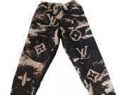 LV Bleached Dyed Inspired Sweatpants