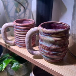 quirky handthrown ceramic cortado cups - &quot;funfetti&quot; - set or single