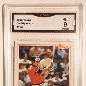 1983 Topps Cal Ripken Jr. GMA Graded 9 Mint Card #163 Baltimore Orioles