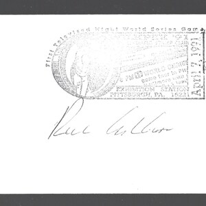 MLB Richie Ashburn - Baseball Hall of Fame - Autographed Postal Cover W/COA