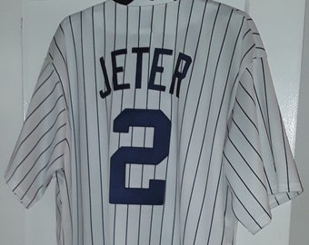 Outerstuff Derek Jeter New York Yankees #2 Youth Size 8-20 Player Home Hall of Fame Jersey