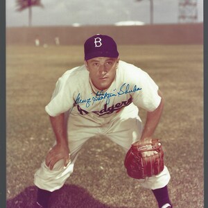 MLB  Brooklyn Dodgers 1950&#39;s Autographed 8x10 Photo 3 to Choose from W/COA
