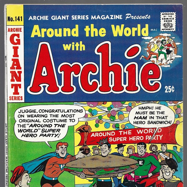 Archie Giant Series #141 Sep 1966 Around The World With Archie VG+