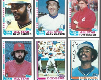 1982 Topps #343-449 Baseball Pick Your Cards Good or Better