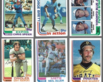 1982 Topps #198-342 Baseball Pick Your Cards Good or Better
